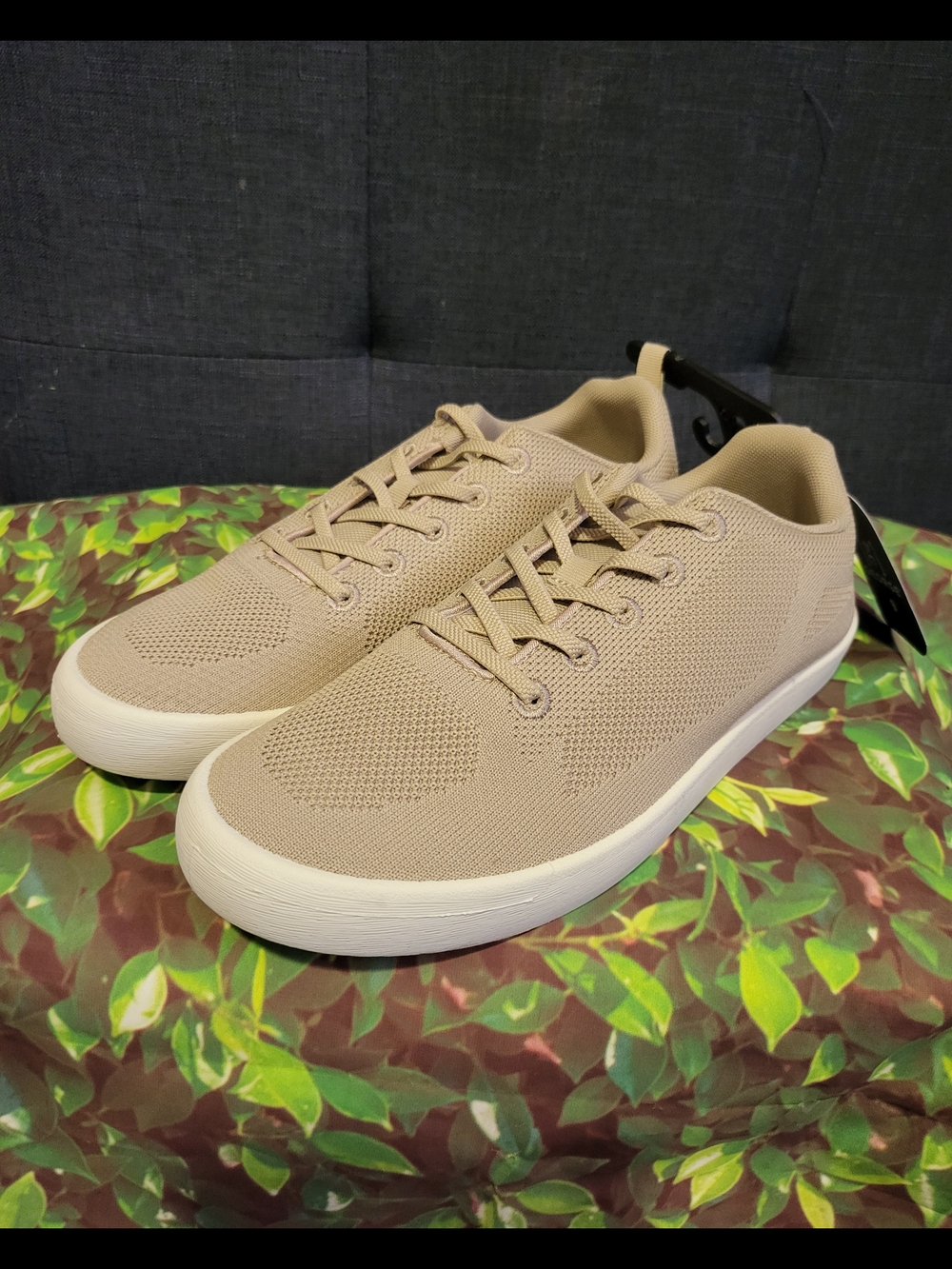 George Men's Knit Lace-Up Sneakers - Tan